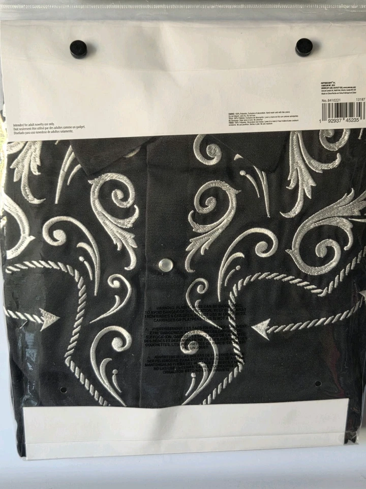 Nuevo Hombre Camisa Occidental Vaquero Vestir Halloween Adulto Disfraz Adulto S/M Foto 4 de 4