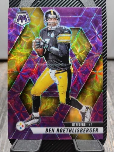 2025 Panini Mosaic Football Purple Scope Prizm #9 - Ben Roethlisberger