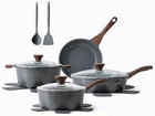 SENSARTE 13PC Nonstick Cookware Set Swiss Granite Induction