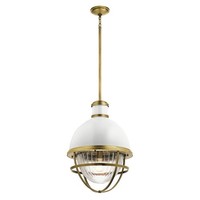 HäNgelampe Esstisch Rund Ø 40,8Cm E27 Metall Glas Verstellbar HäNgeleuchte KüChe