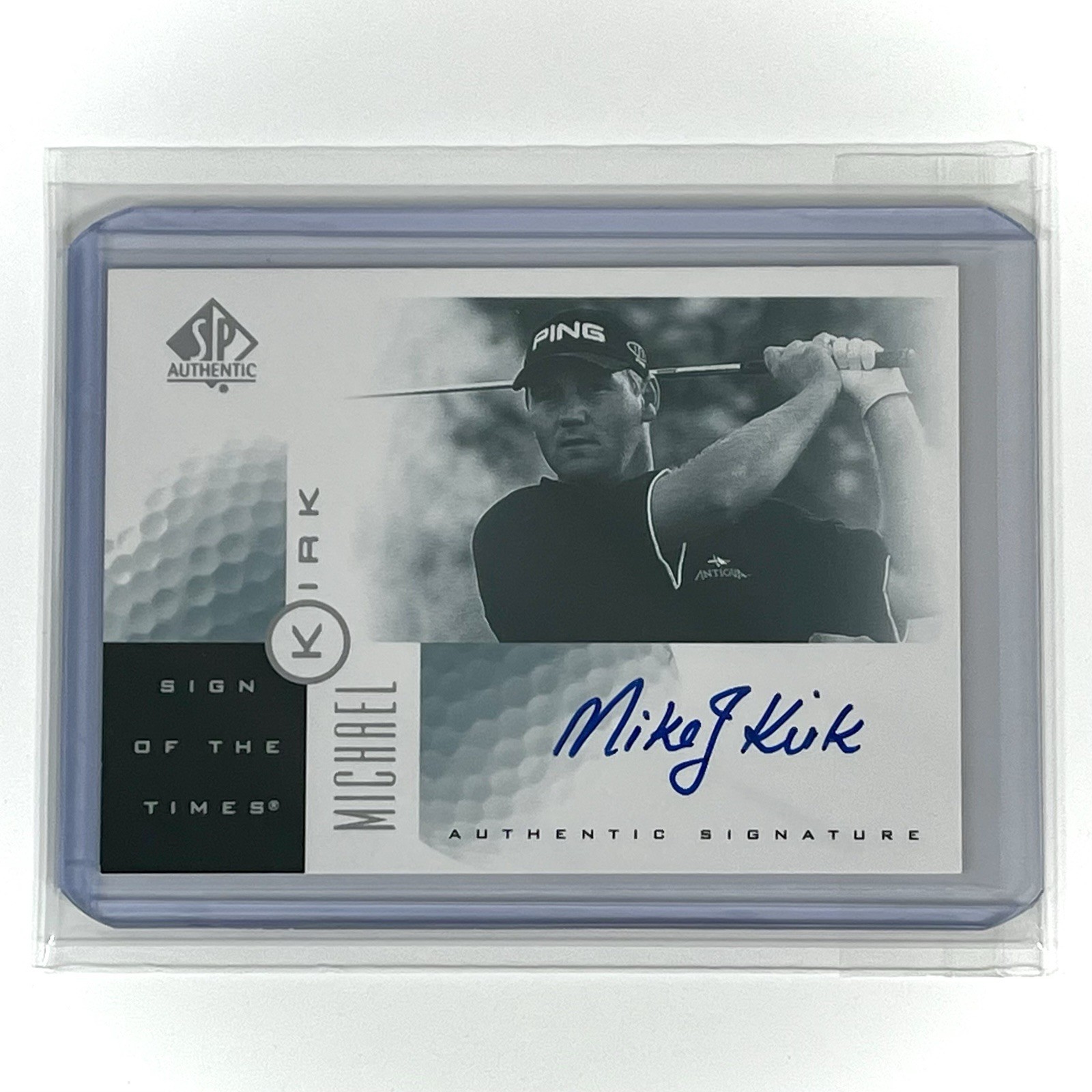 Michael Kirk 2001 SP Sign Times Autograph MINT South Africa PGA Golf Legend Auto