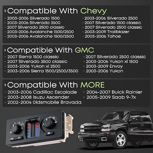 Módulo de control de clima 599-210XD apto para Chevy Silverado GMC Sierra 1500-3500 Foto 2 de 4