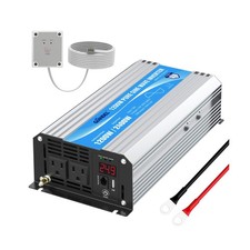 24V Pure Sine Wave Power Inverter 1200W 24V DC to120V AC UL Fuses Lithium Bat...