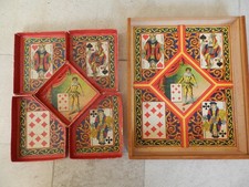 Lot De 153 Jetons De Jeu Ancien En Os Gravé - XIXe Siècle - Artisanal Et Coloré