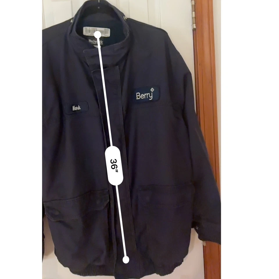 Abrigo chaqueta resistente al fuego Bulwark FR XL40 GUC Foto 4 de 4