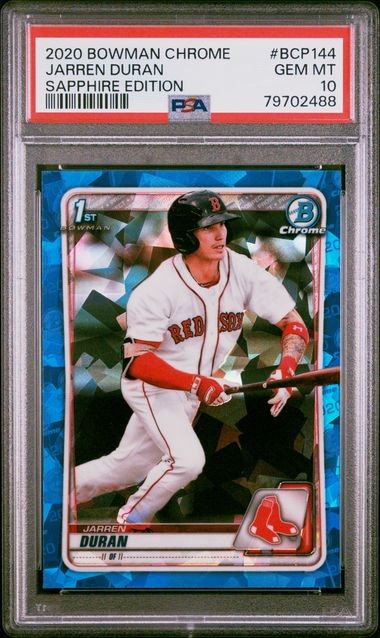 2020 Bowman Chrome Sapphire JARREN DURAN PSA 10 1st Bowman