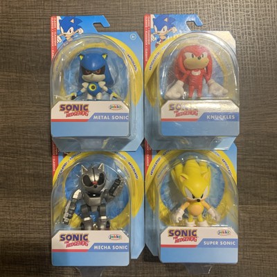 Jakks Pacific 2.5 Inch Sonic Lot Metal Sonic Knuckles Mecha Sonic & Super Sonic