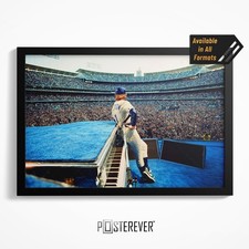 Elton John 1975 Dodger Stadium Color Photo Poster | Sequined Baseball Wall Art