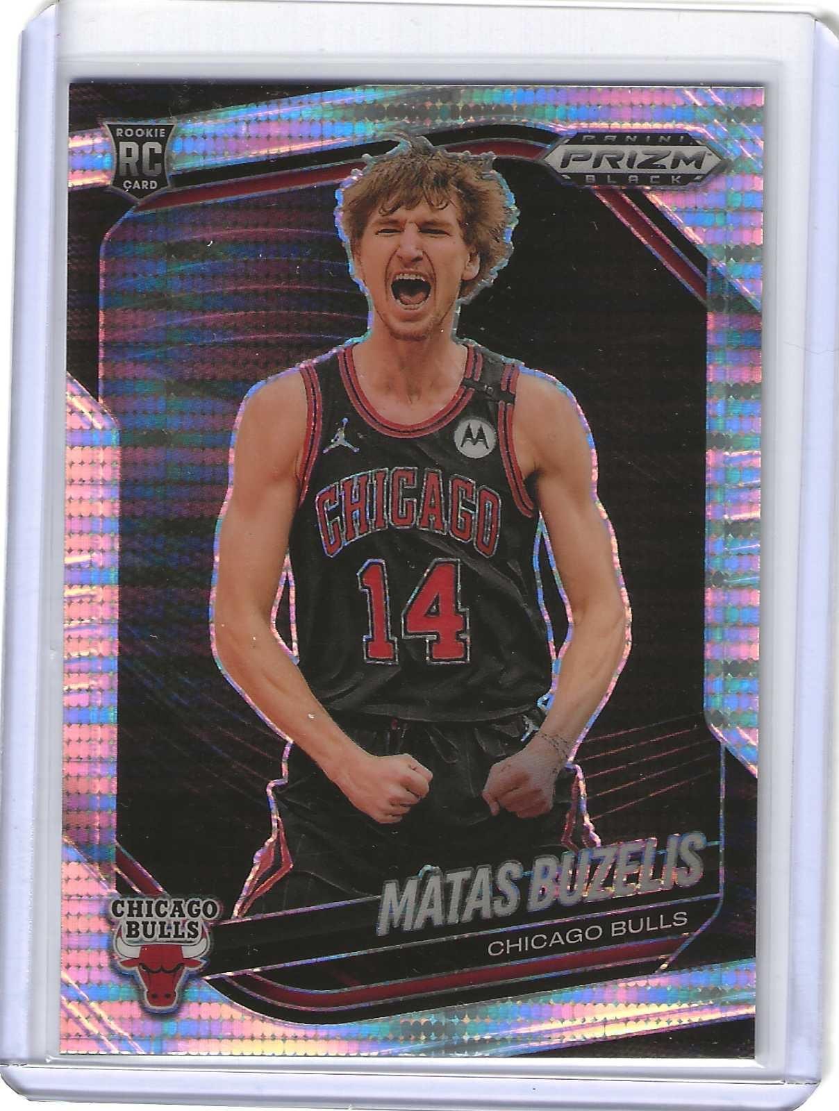 2024-25 Prizm Black Matas Buzelis Hyper RC #41