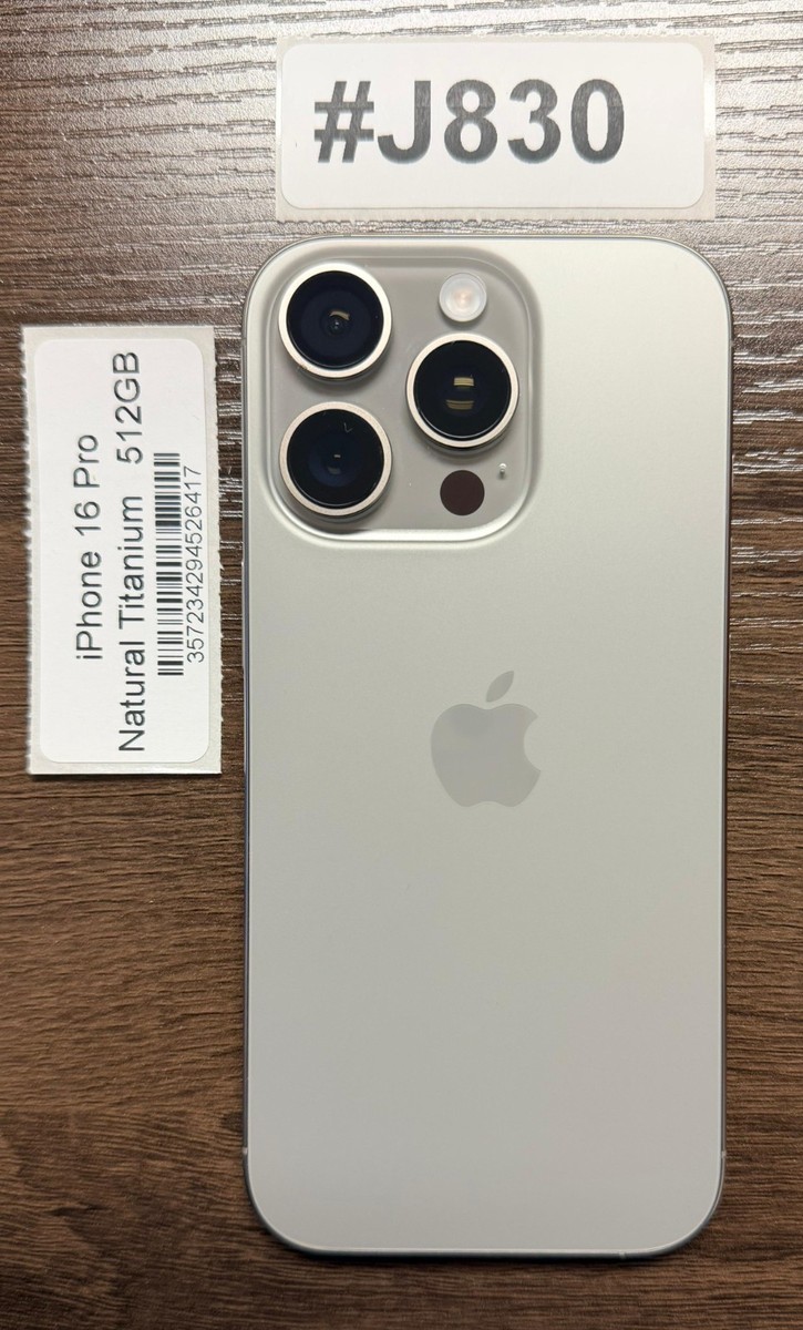 Apple iPhone 16 Pro 512GB Natural Titanium - Unlocked | eBay