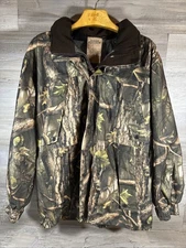 Master Sportsman Camo Hunting Jacket Hooded Rugged Outdoor Gear Men’s Size Large