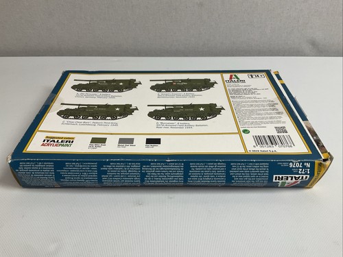Italeri - American M12 Gun Motor Carriage Model Kit 1/72 Scale - Boxed - Picture 7 of 9