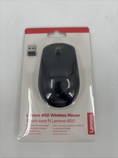 NEW Lenovo 400 Wireless Mouse - Black - GY50R...