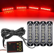 12v 24v Amber Led Emergency Strobe Warning Lights Yellow White Black 12v 24v Amber Led Emergency Strobe Warning Lights Yellow White Black