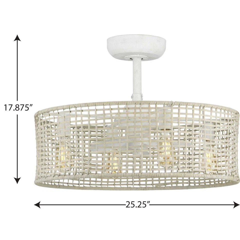 Progress Lighting Belva 14 Belva 14" 3 Blade Indoor Ceiling Fan - White - Image 3 of 4