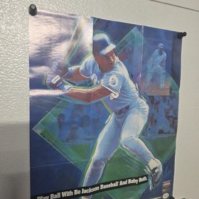 Bo Jackson Baseball - Poster - Nintendo Nes - Promo Insert - New