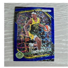 2024 Panini Prizm WNBA Erica Wheeler Blue Velocity Prizm #61 Indiana Fever