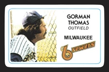 1981 Perma-Graphics Superstar Credit Cards (125- prefix) #125-029 Gorman Thomas