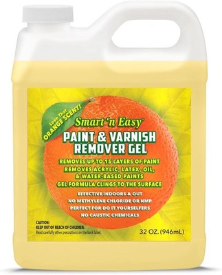 Smart 'n Easy 32oz Paint Remover Gel - Citrus Scent, No Caustic Chemicals