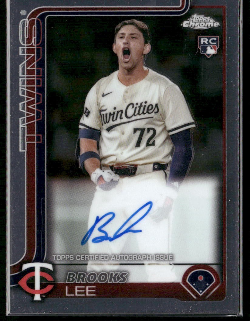 2025 Topps Chrome - Rookie Autographs Brooks Lee #RA-BL (AU, RC)