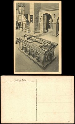 Gernrode-Quedlinburg Grabmal Geros in der Stiftskirche aus dem Jahre 1519 1920
