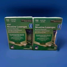 2x Rite Aid 2mg Mint Nicotine Lozenge 81 Pieces exp. 2026 Sugar Free Dye Free