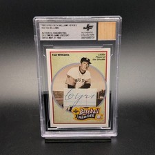 1992 Upper Deck Ted Williams Heroes Baseball Auth Handwriting BGS Game Used Bat