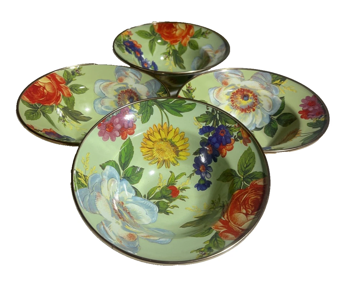 MacKenzie-Childs Enamel Floral Dinnerware Bowls for sale | eBay