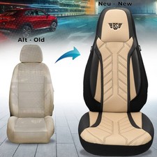 Schonbezüge Sitzbezüge für Mini Countryman 1 Bj 2010-17 in Schwarz/Beige DPL507