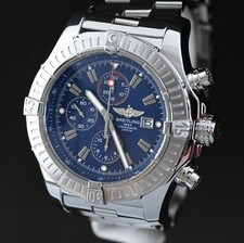 BREITLING A13370 SUPER AVENGER BLUE DIAL WATCH 48 MM (PAPER & MINT & ORIGINAL) 5