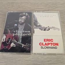 Eric Clapton 2 Cassette Lot - Slowhand, Unplugged - Rock Guitar
