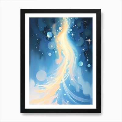 Sternenhimmel 1 Kunstdruck gerahmt Wandbild Poster Leinwanddruck Bild