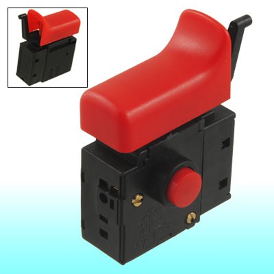Lock on Speed Control AC Trigger Switch Black 250V 6A