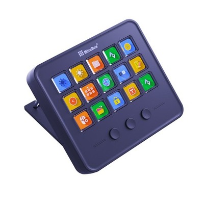 15-Tasten LCD Stream Dock 3 Tasten Programmierbares Makro-Pad für Windows Mac