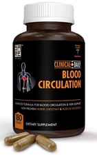 Blood Circulation & Varicose Vein Support: Butchers Broom, Horse Chestnut, 18...