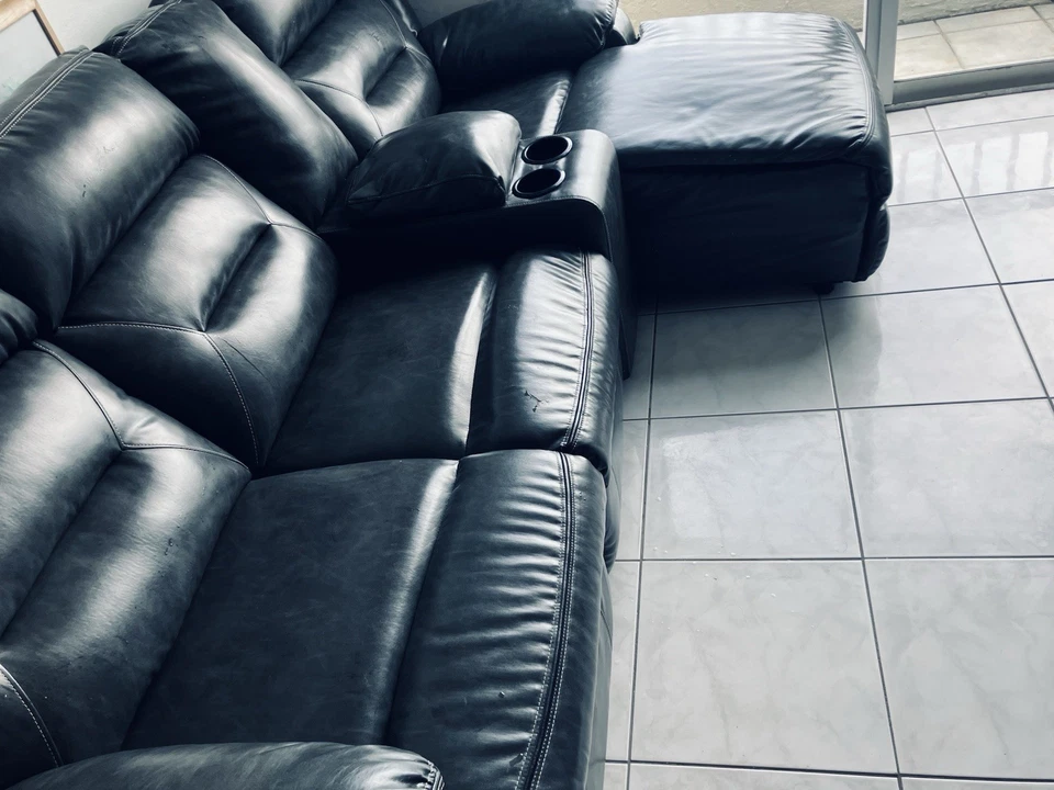 Power Reclining Sectional Sofa with Cup Holders and Console by Ashley Furniture - Image 4 of 4