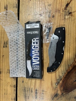 Cold Steel XL Voyager Lockback Vaquero Folding Stainless Pocket Knife 29AXVS