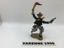 SOLDATINO ISAS COW BOY CON PISTOLA E FIACCOLA SCALA 1:32 CON BASETTA ORIGINALE