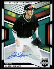 2023 Panini Elite Extra Edition - Signatures  #52 Justin Riemer Auto RC Red Sox 
