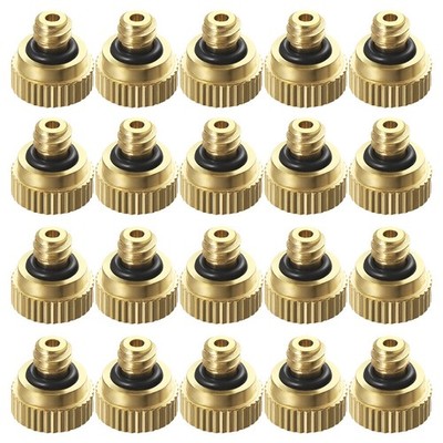 40 Pcs Low Pressure Atomizing Brass Misting Nozzles 0.3 cm Spray Nozzle