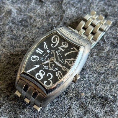 COGU Italy Auto Watch SLV Analog Working Silver Dial Mens Used Cleaned Japan