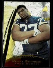 1995 Pinnacle #240 Korey Stringer Trophy Collection RC Football Card 0301F