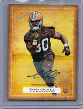 2014 TOPPS TURKEY RED AUTOGRAPHS #54 ISAIAH CROWELL RC AUTO CLEVELAND BROWNS