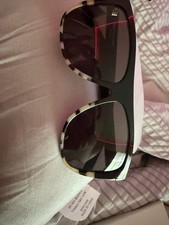 Saint Laurent SL 1 Oversized Flat Top Sunglasses Black  Ivory Marble 59-13-140