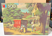 Puzzle 500 pezzi vintage 1982 Milton Bradley Good Old Days Horse Buggy