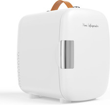 Mini Fridge for Bedroom, Office & Car, Portable 4L/4.23QT Mini Refrigerator for 