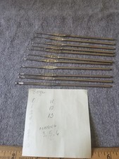 Lot of Vtg. Boye Made in USA Steel Crochet Hooks-Total 11- 0-13 Sizes, 3 missin