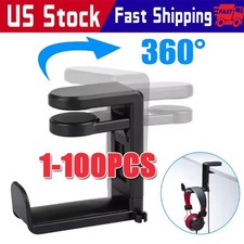 Rotating Headphone Stand Gaming Headset Holder Adjustable Under Desk Hanger LOT