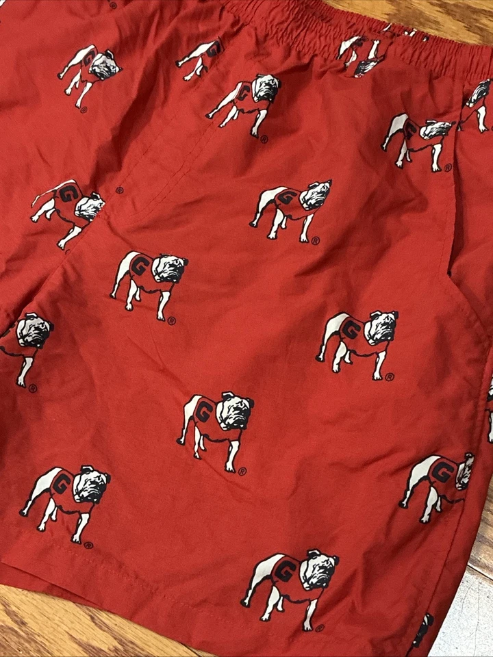 COLUMBIA Shorts Georgia Bulldogs PFG Lined Shorts Red Mens L Swimming Fishing - Image 2 of 4