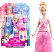 Mattel Disney Princess Toys, Cinderella Fashion Doll with 2 Looks (JCR95)